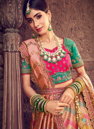 Embroidered Sangeet Lehenga Choli