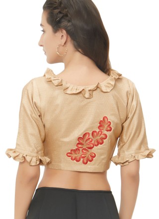 Fetching Designer Blouse With Embroidery Work