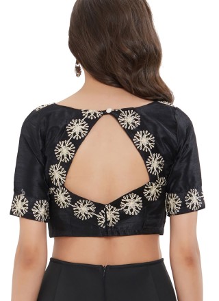 Lovely Black Color Readymade Blouse