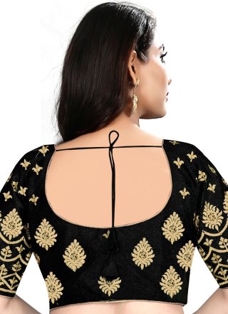Black Color Designer Blouse With Embroidery Work