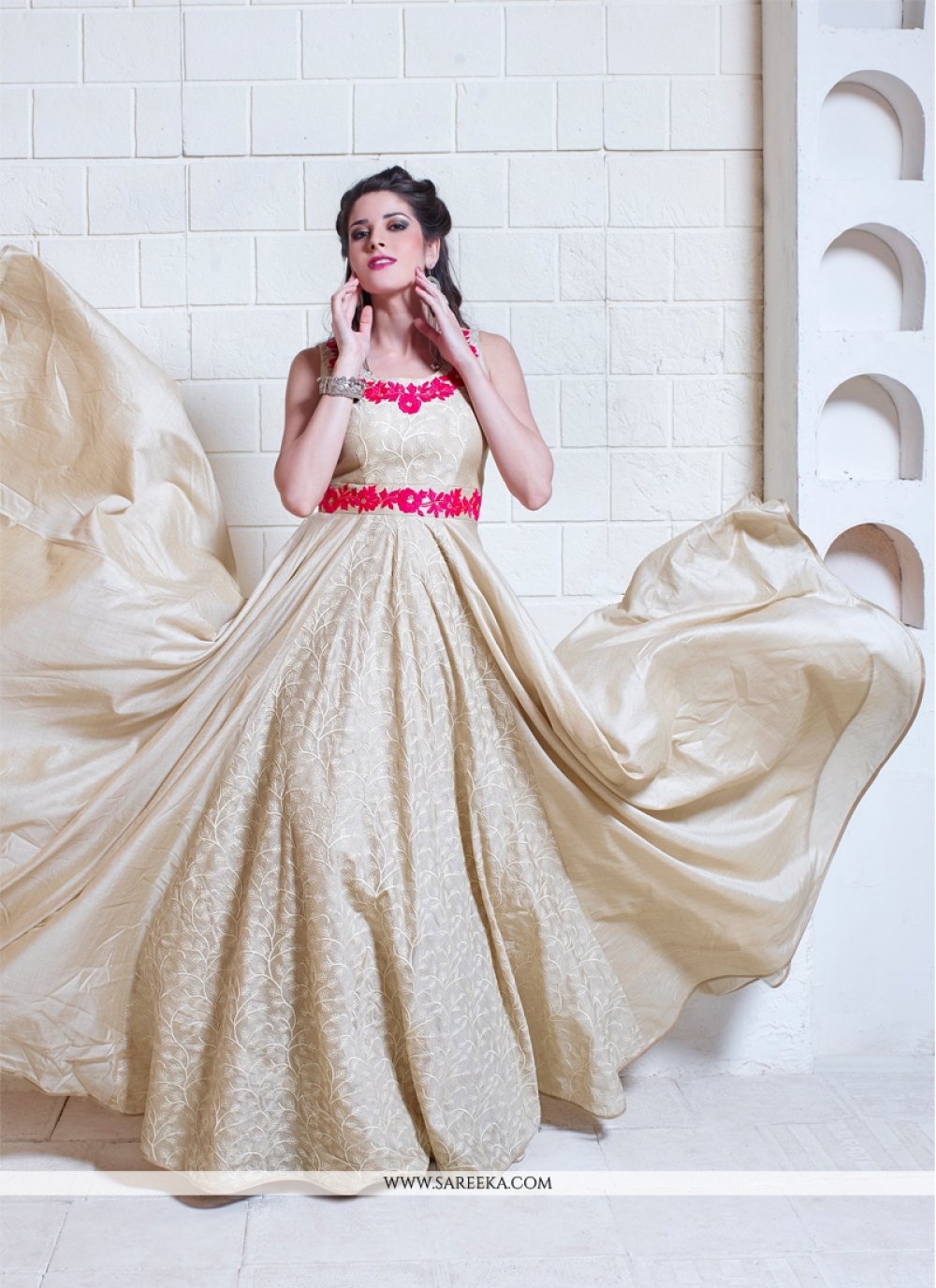 gown embroidery work