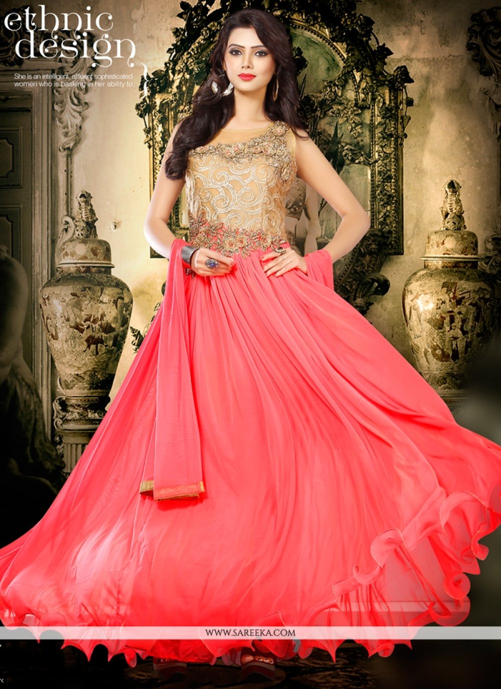 Resham Work Designer Gown Gown