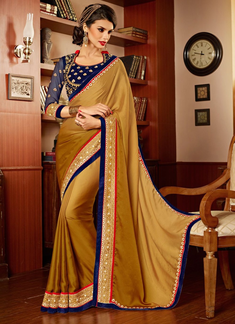 Party wear 2024 saree ka design