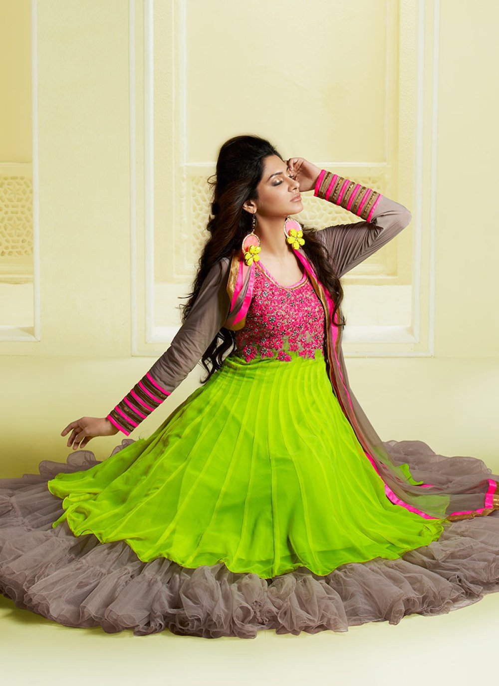 layered anarkali suits