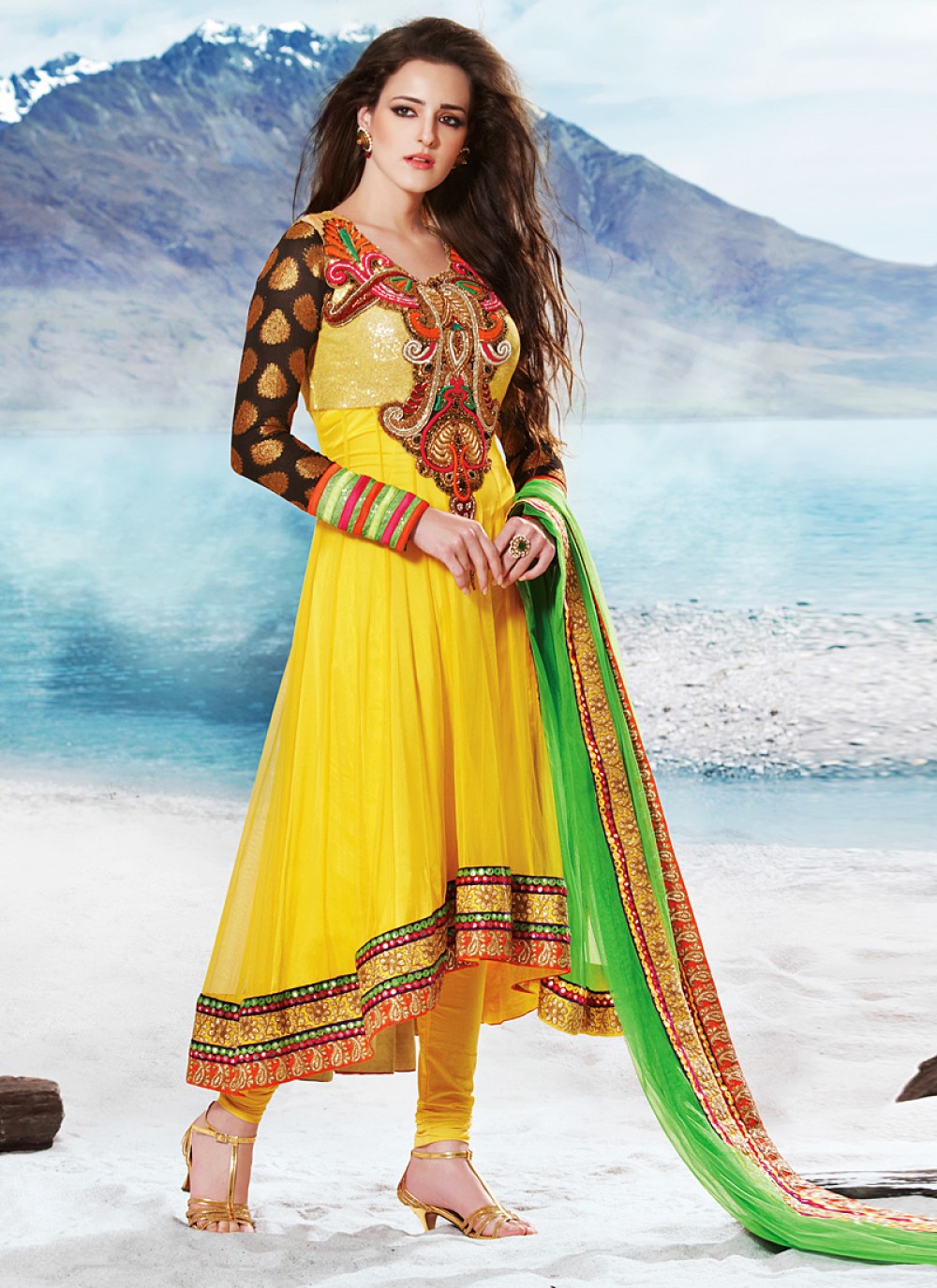 Yellow Salwar Kameez - Anarkali Suits