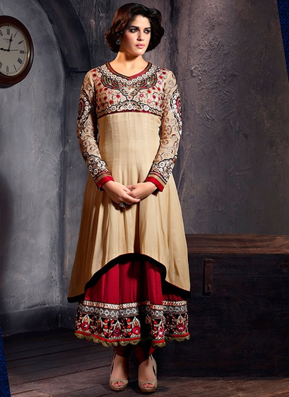 Buy 52/XXL Size Abaya Style Velvet Anarkali Suits Online for Women in USA