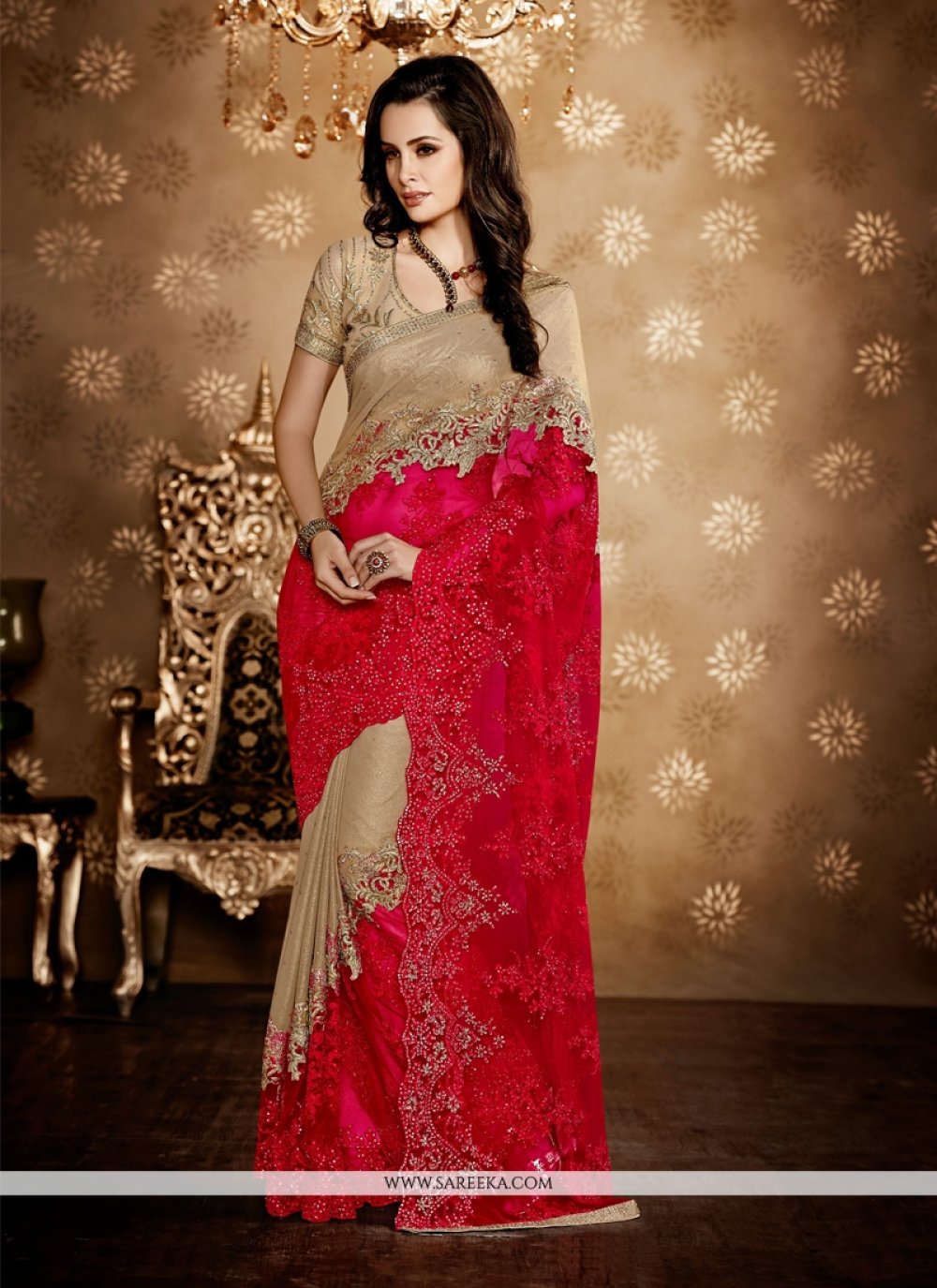 IMPORTED LYCRA PARTY WEAR SAREE 1016288