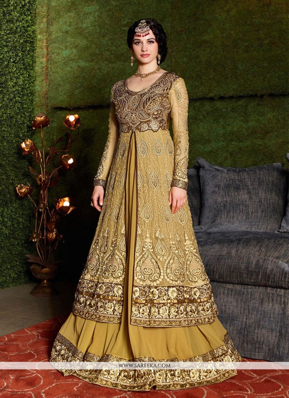 gown design with net