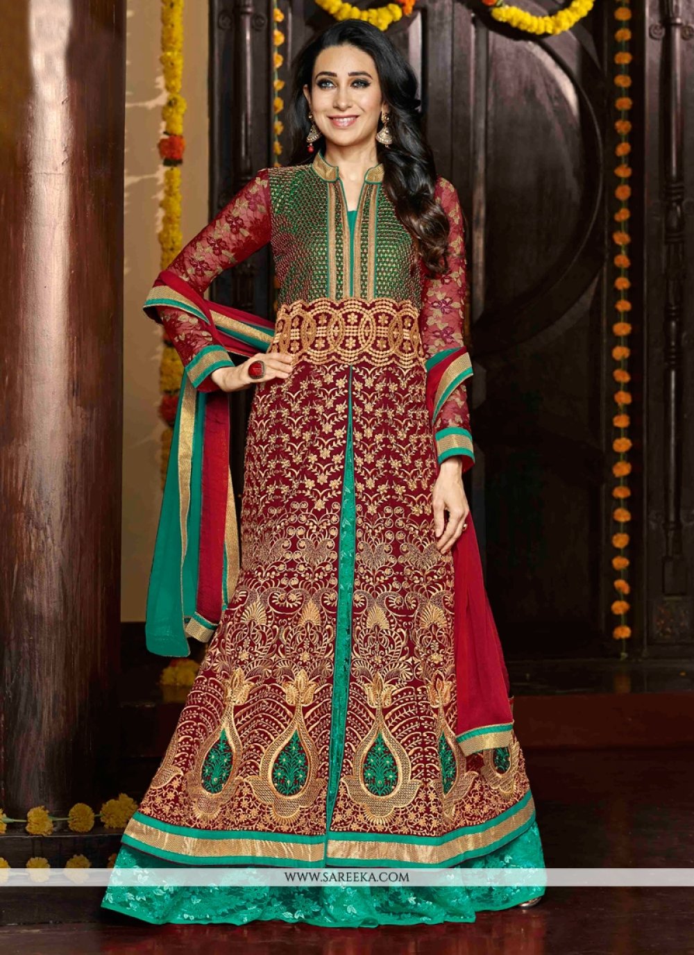 Buy Lime Green Lehenga Set by JADE BY MONICA & KARISHMA at Ogaan Online  Shopping Site