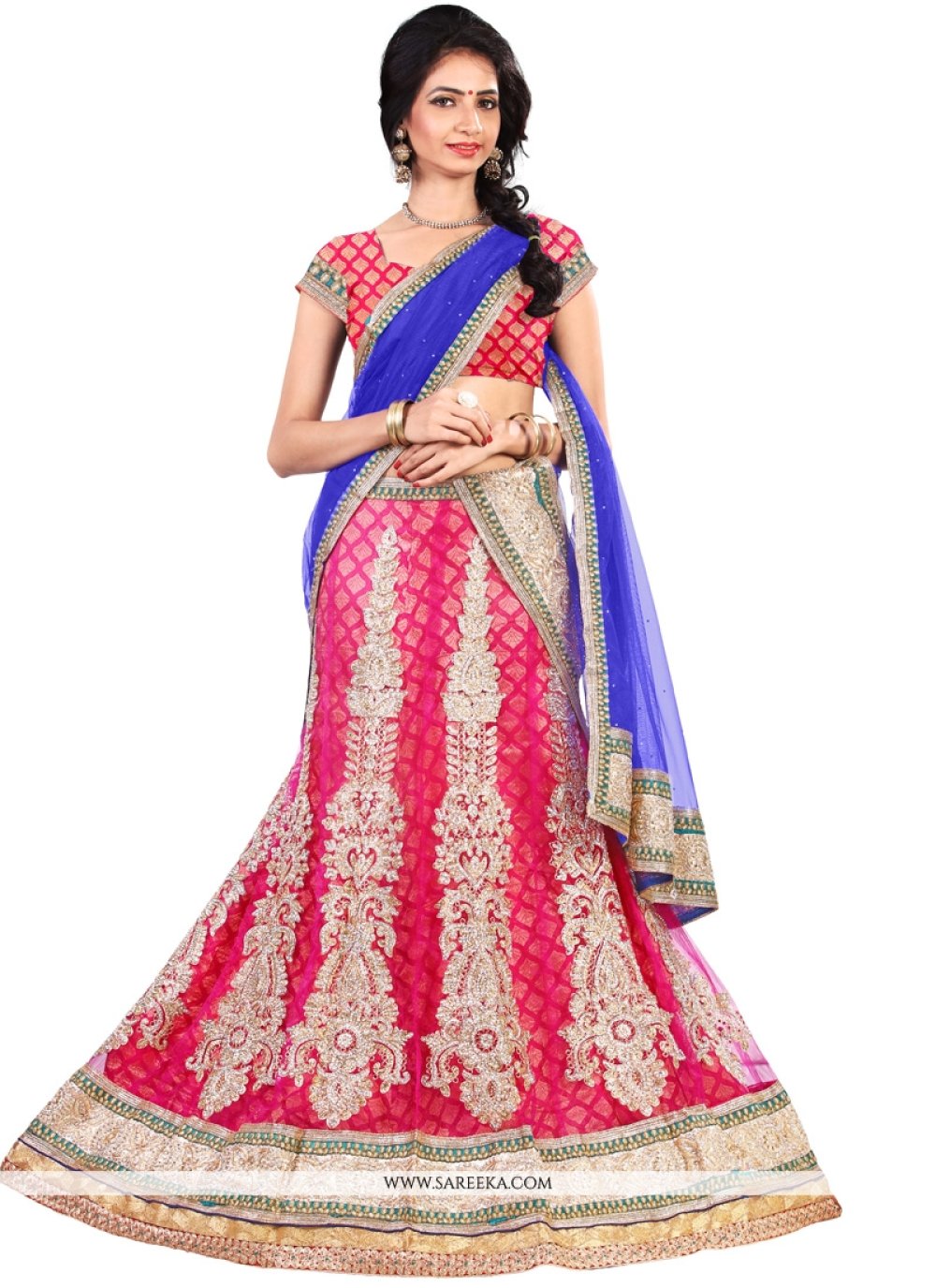 hot pink lehenga choli