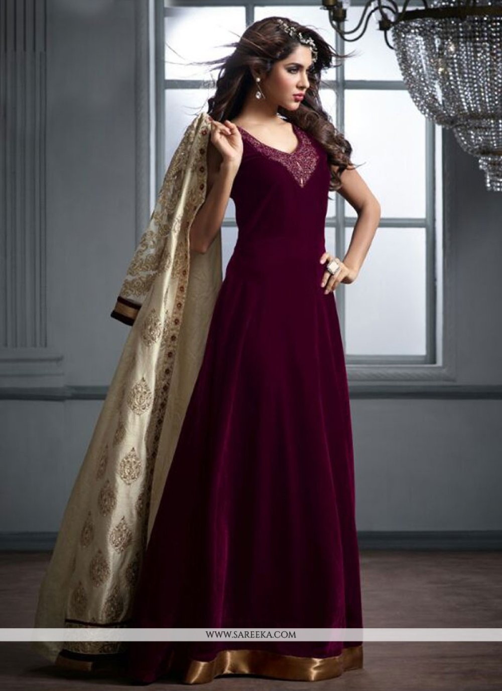 Buy New Trendy Velvet Anarkali Suit | by Indian Dresses | Medium