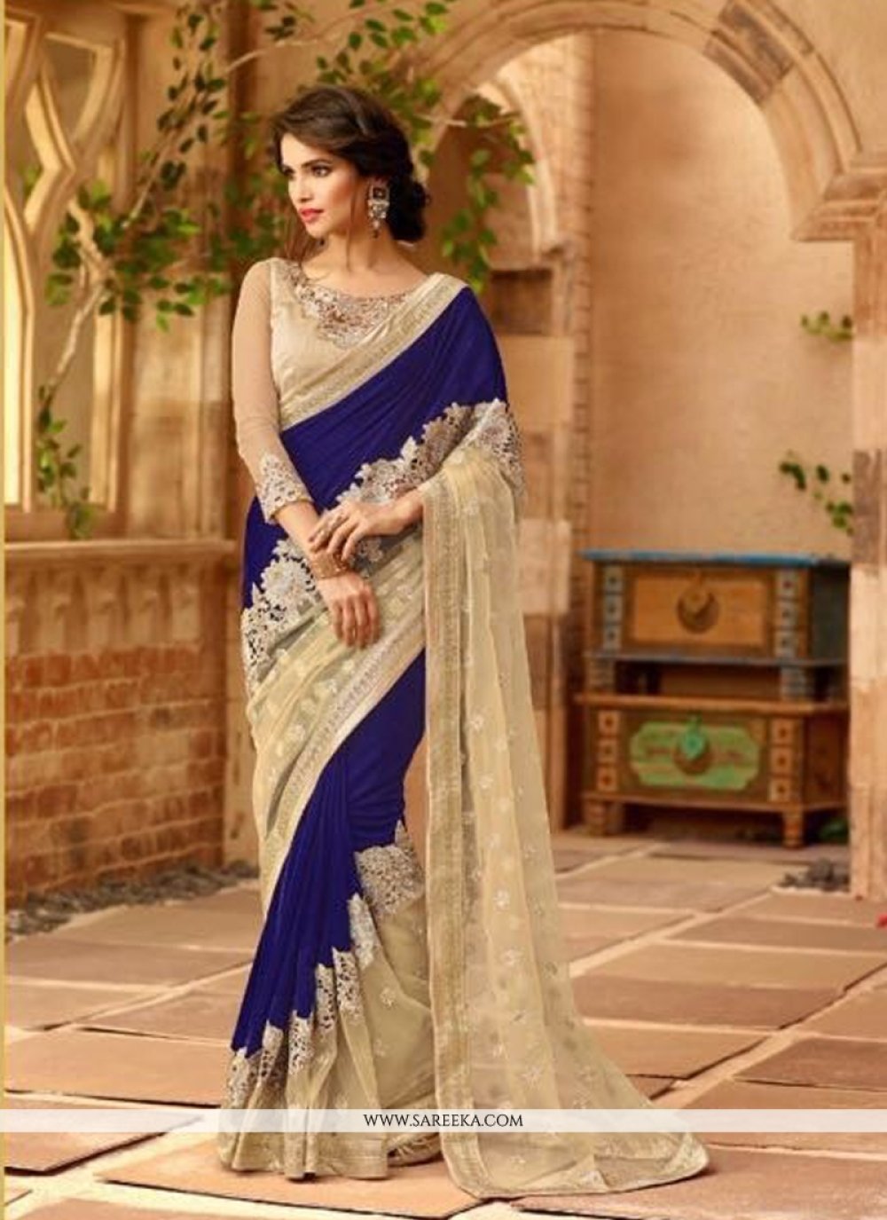 Bridal Party Saree Sari Heavy Indian Work Designer New Bollywood Wedding  Ethnic | eBay