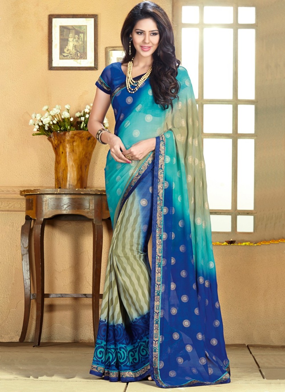 Buy Siril Chiffon Multicolor Color Chiffon Saree with Blouse piece | sarees  for Women| saree | sarees Online at Best Prices in India - JioMart.