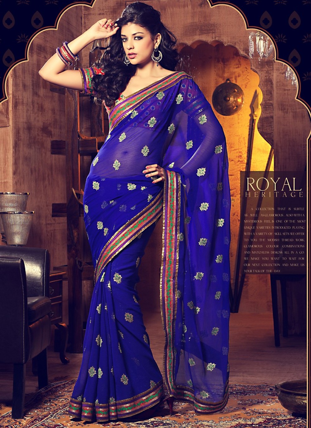 Dark Violet and Green Kanchi saree | Designer saree blouse patterns, Pattu saree  blouse designs, Saree blouse neck designs