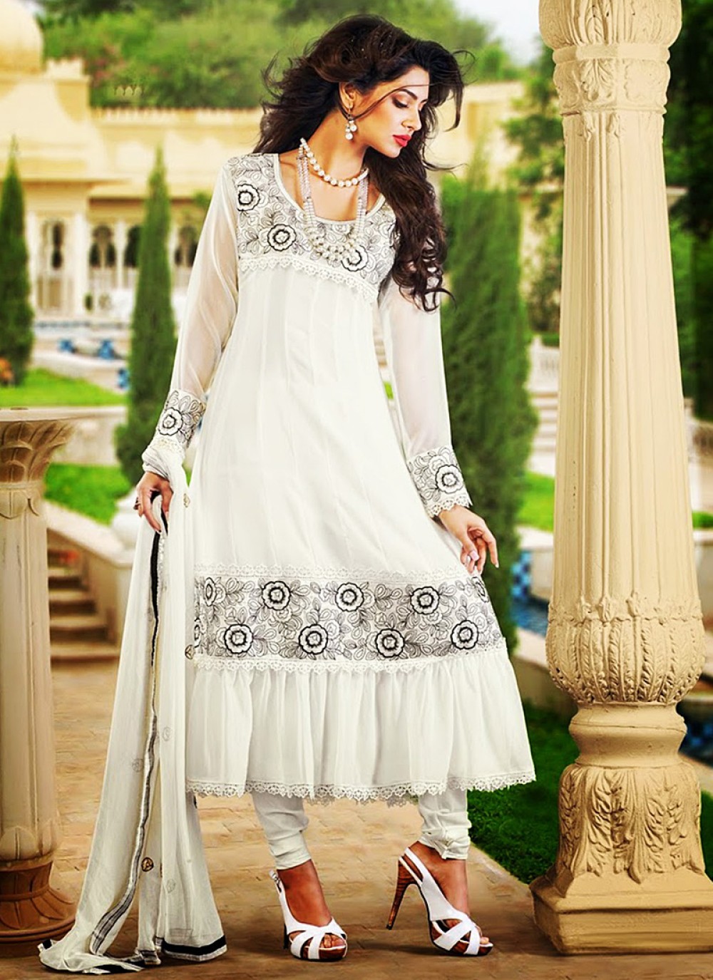 White Salwar Kameez