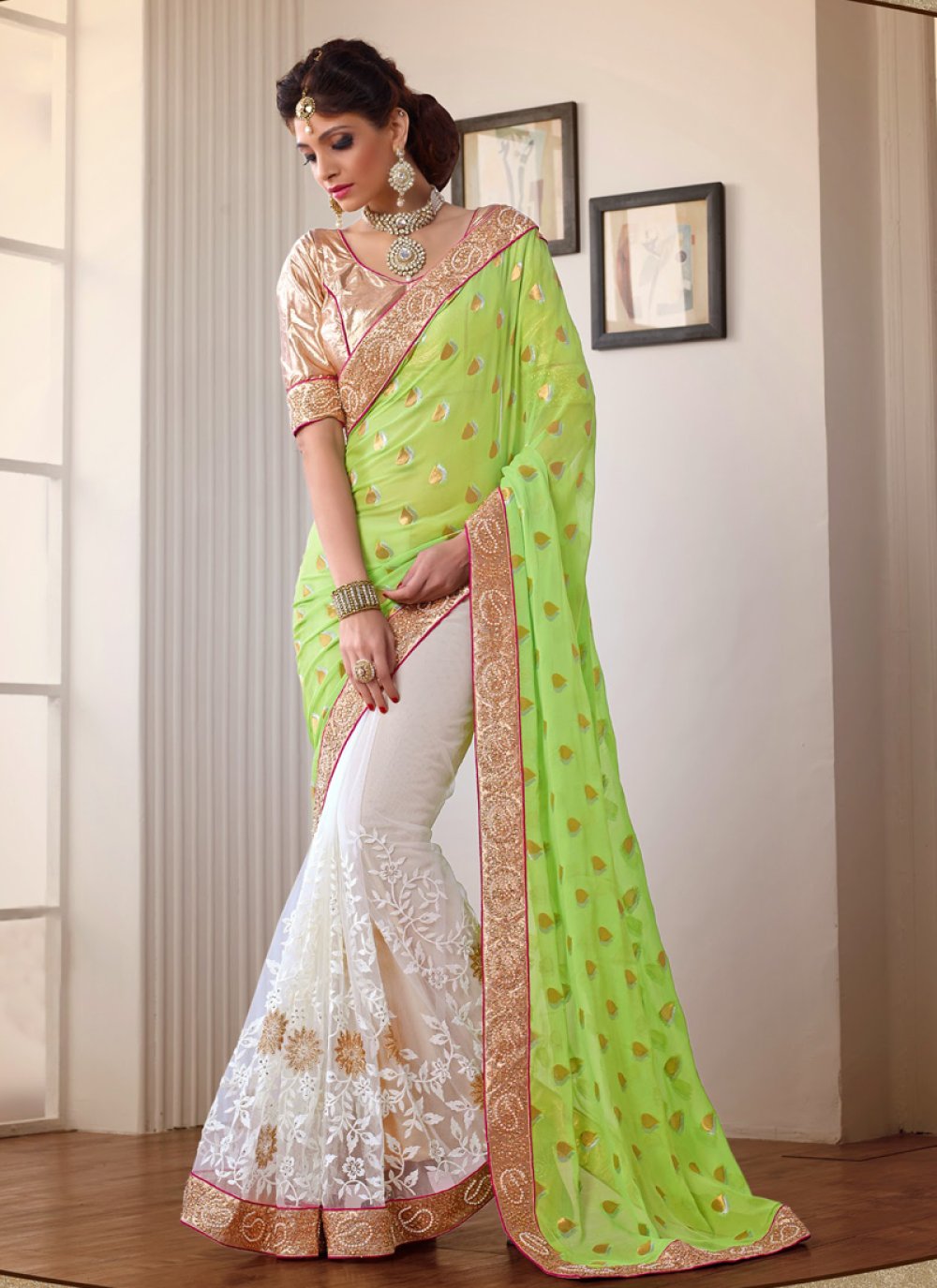 Buy KASTBHANJAN FASHION Self Design Banarasi Art Silk, Jacquard Multicolor  Sarees Online @ Best Price In India | Flipkart.com