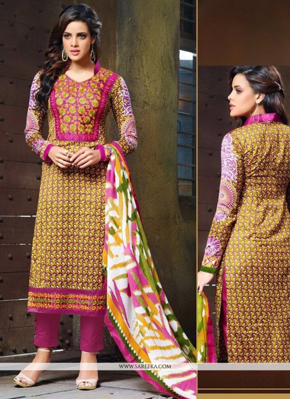satin cloth churidar