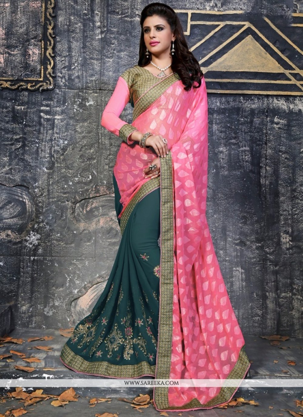 Embroidered Work Designer Saree
