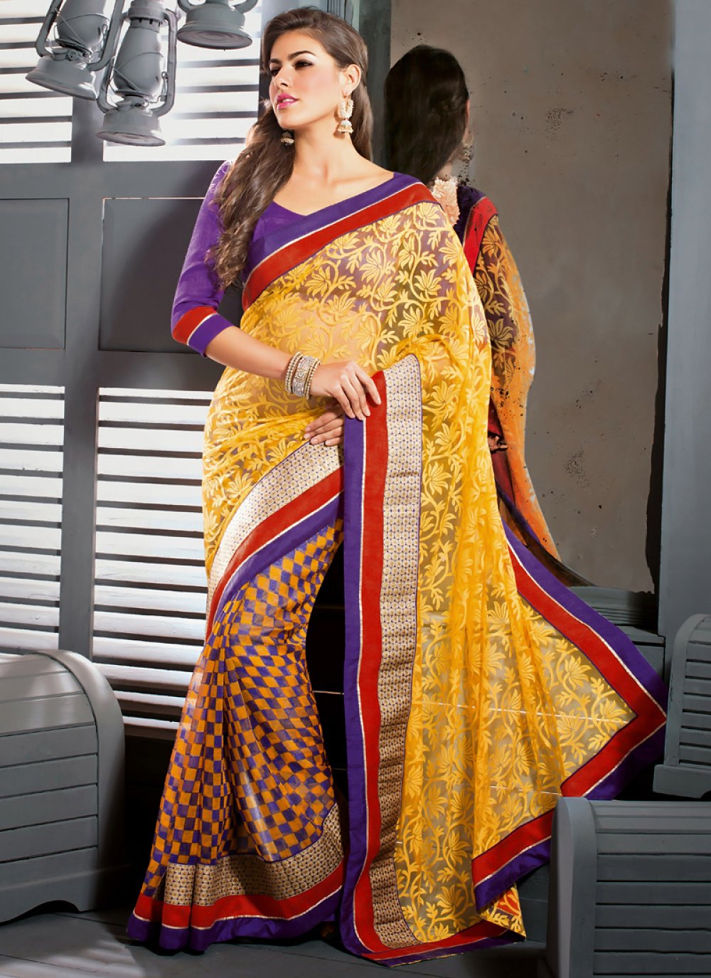 Mustard Yellow Ethnic Wear Silk Sarees Buy Single Product In Surat