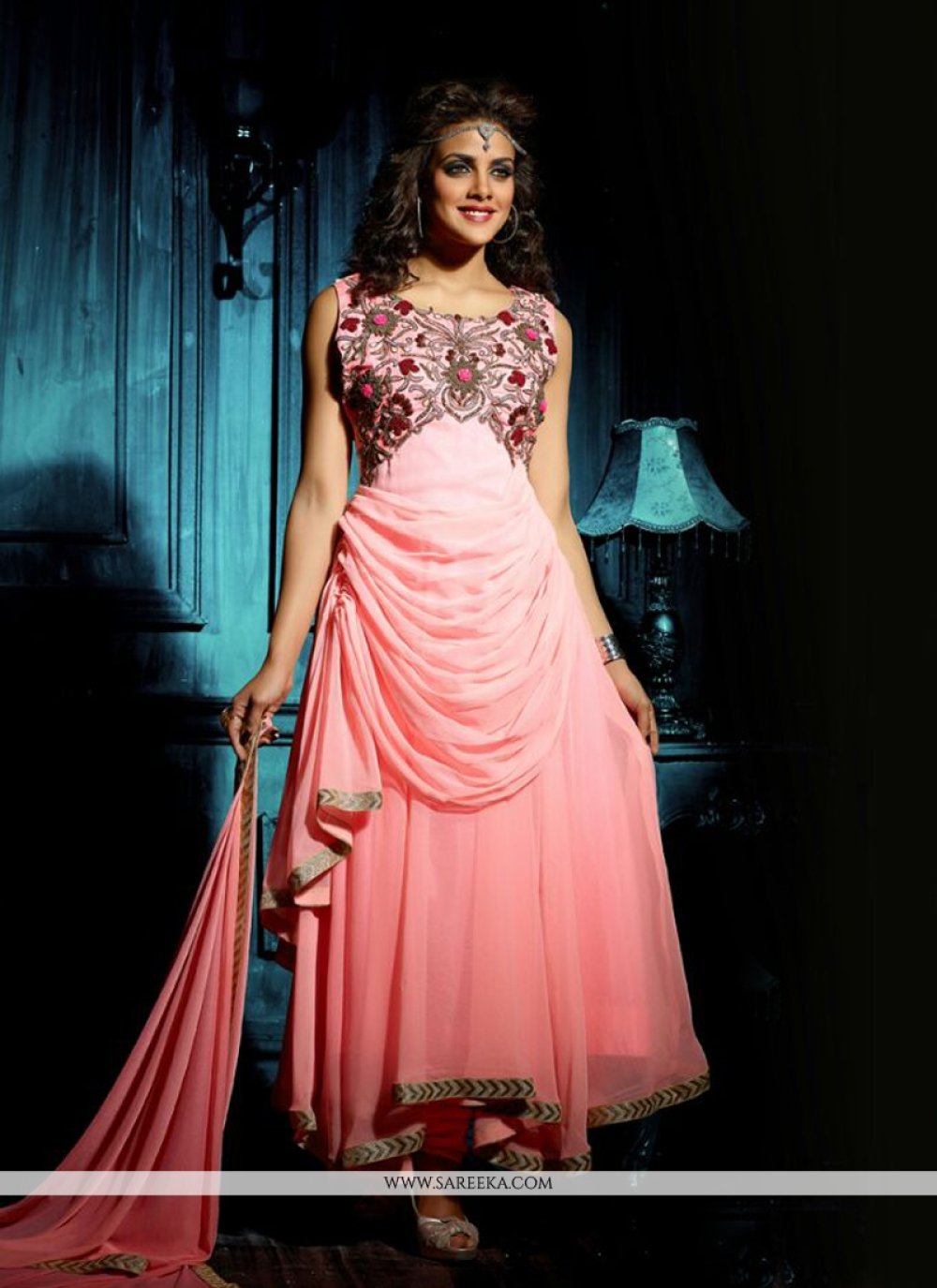 chiffon anarkali