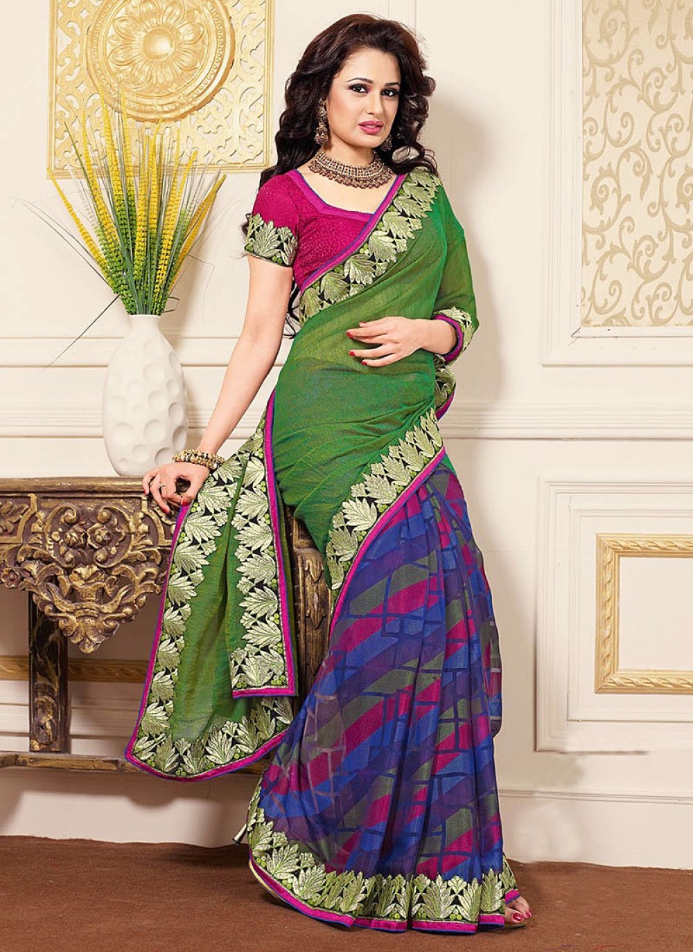 Designer Half Saree Party Wear - Evilato Online Shopping