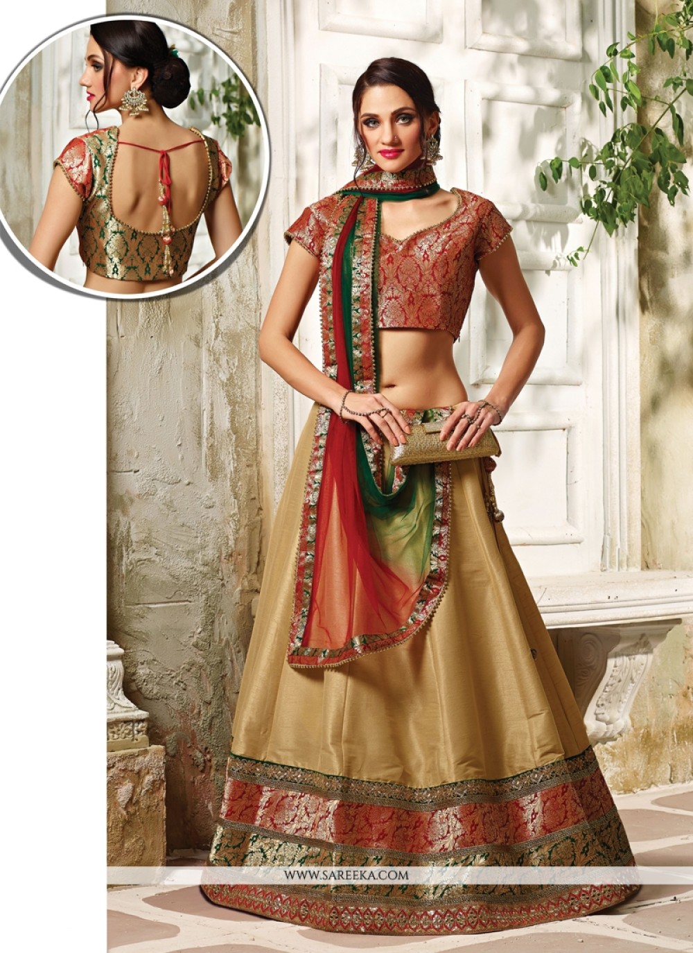 Buy Sabyasachi Green Lehenga Choli for Women, Designer Wedding Skirts USA  UK Canada, Ready to Wear Custom Size Bridesmaids Lehenga Choli Dress Online  in India -…