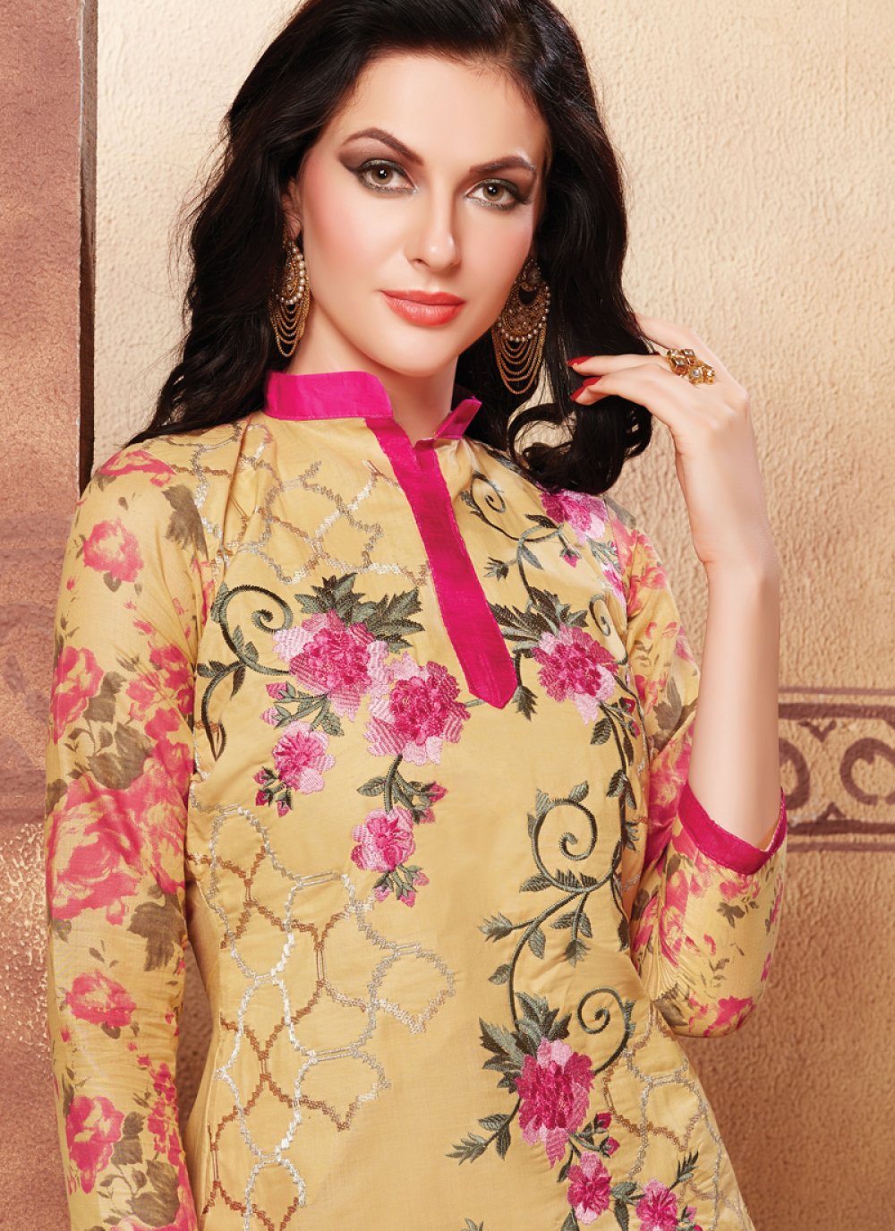 cut work churidar