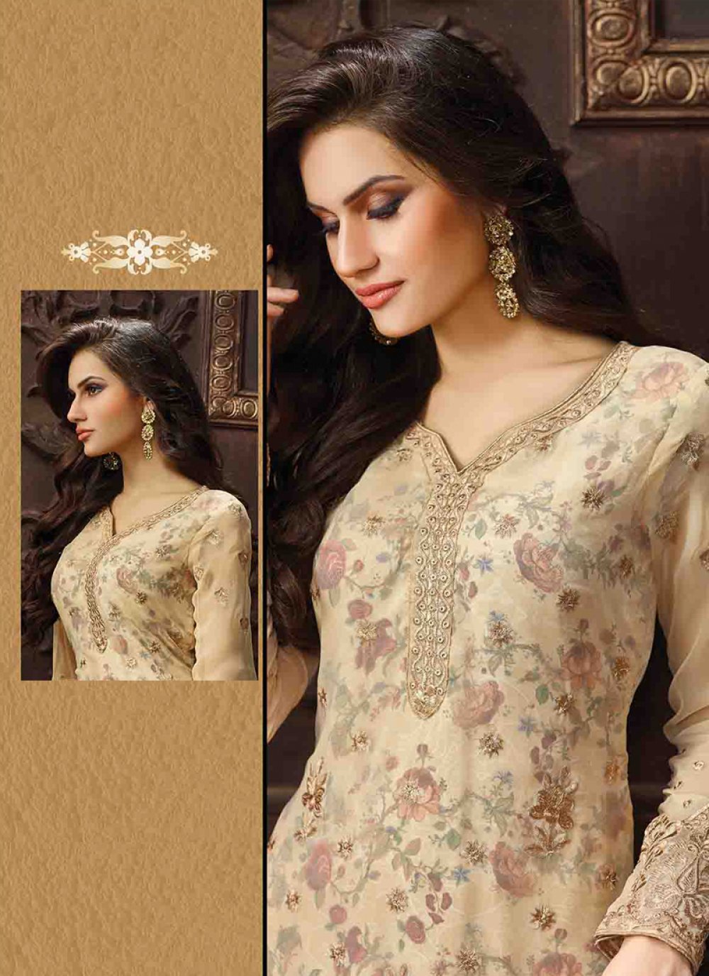 churidar hand work design