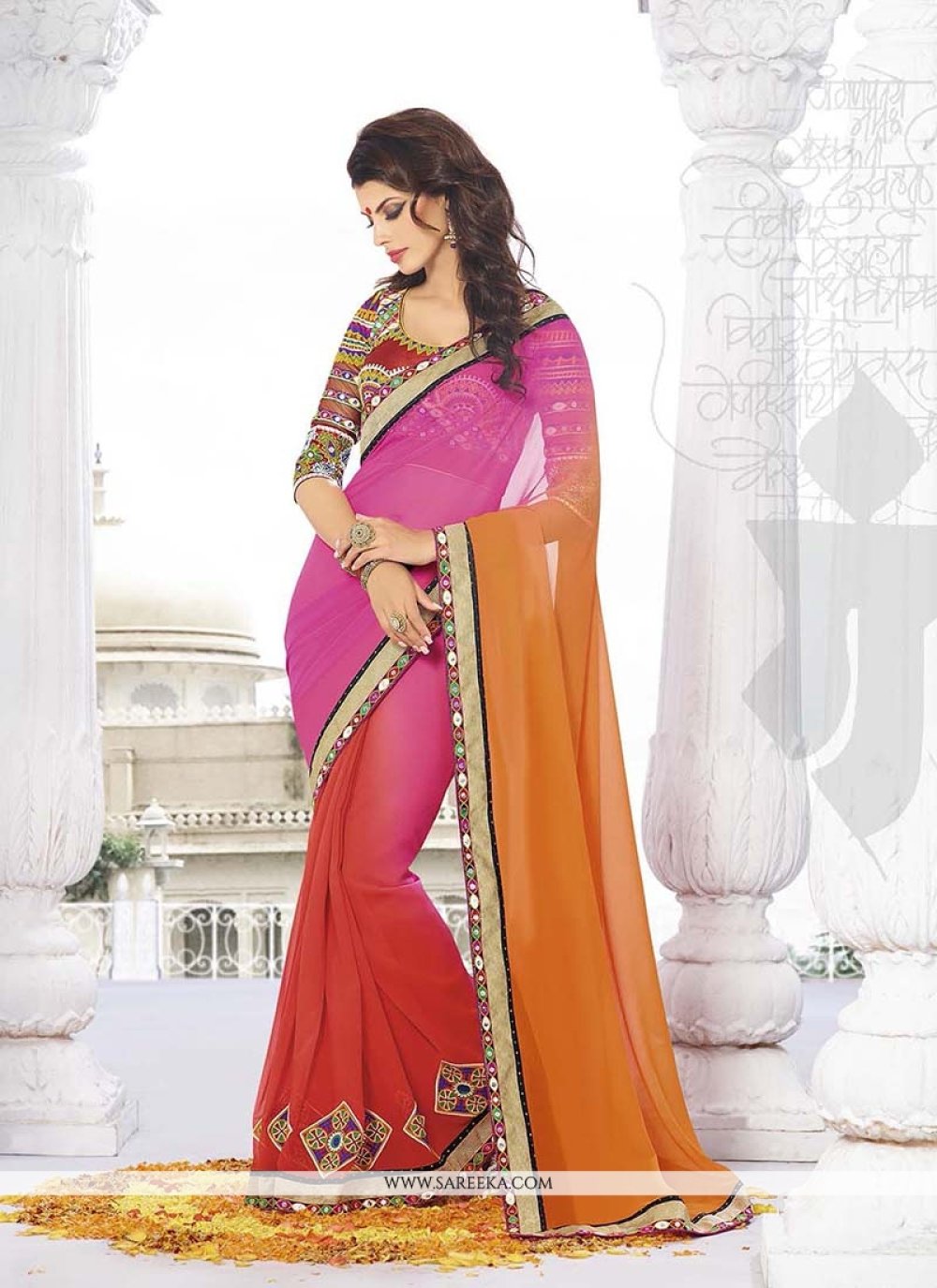 Jacquard Embroidered Work Classic Designer Saree