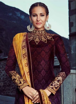 Multi Colour Designer Straight Salwar Suit