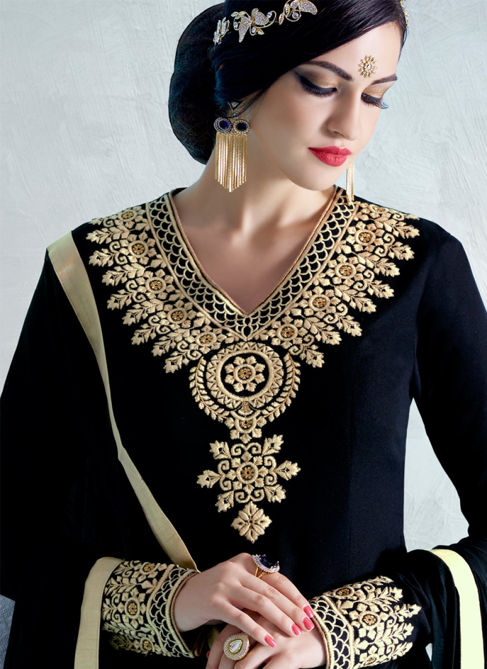 Buy Resham Work Pant Style Suit Online at lowest price