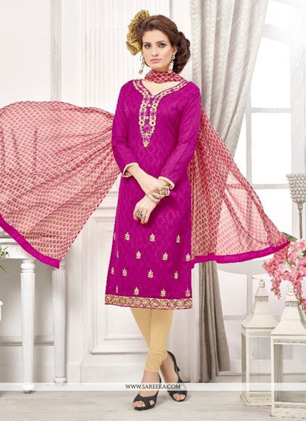 new model net churidar designs