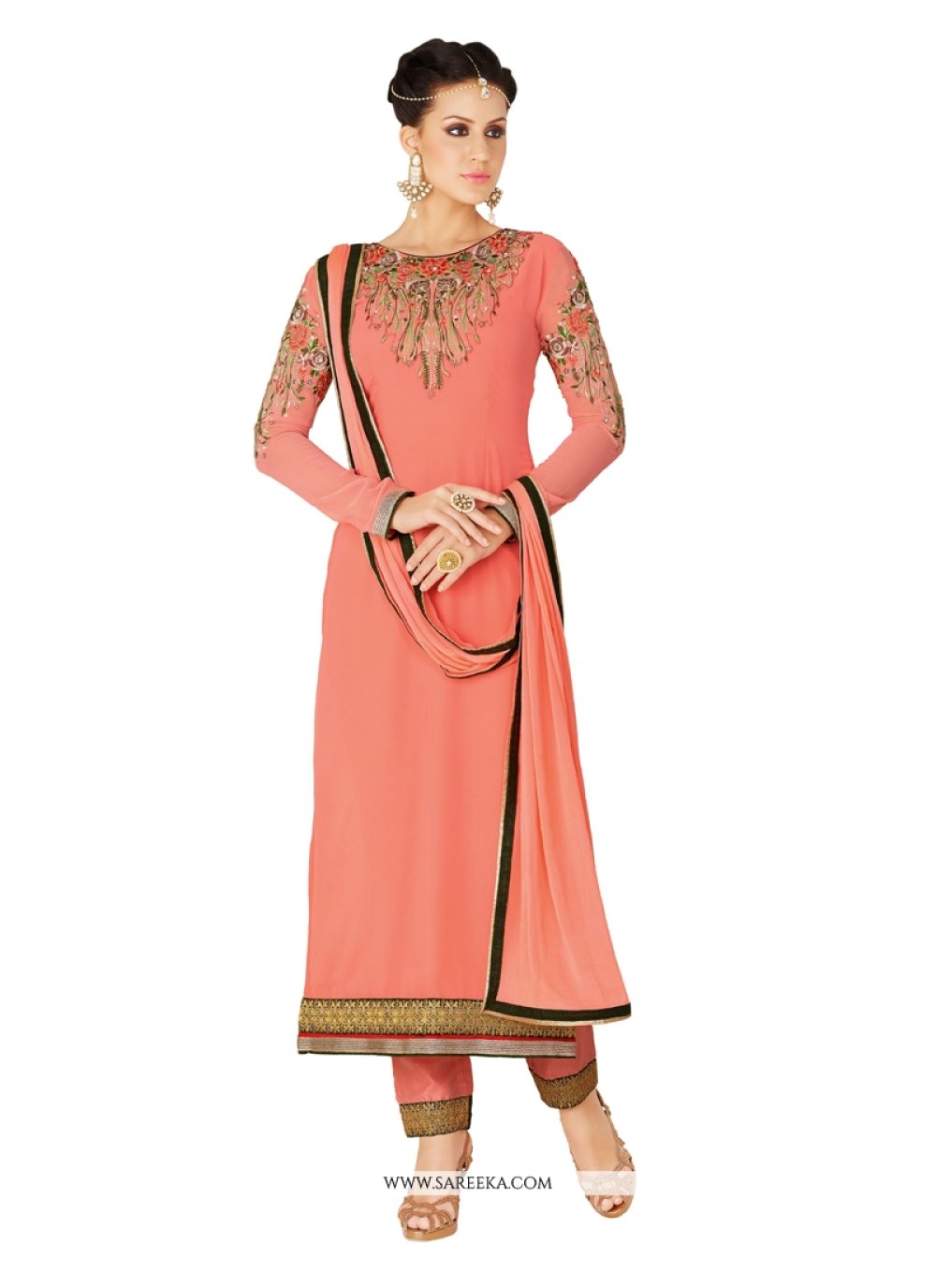 georgette suit designing
