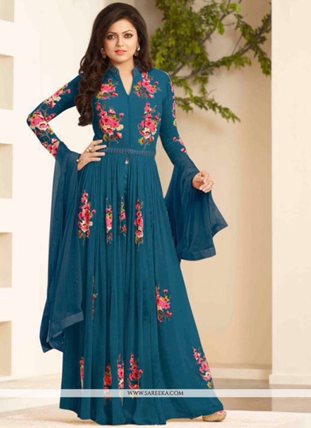 designer floor length suits