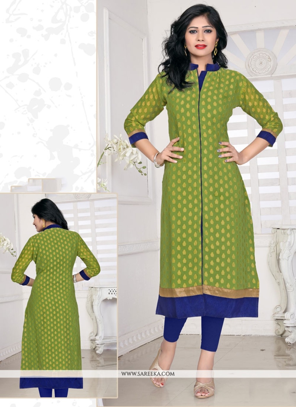 designer kurtis with laces