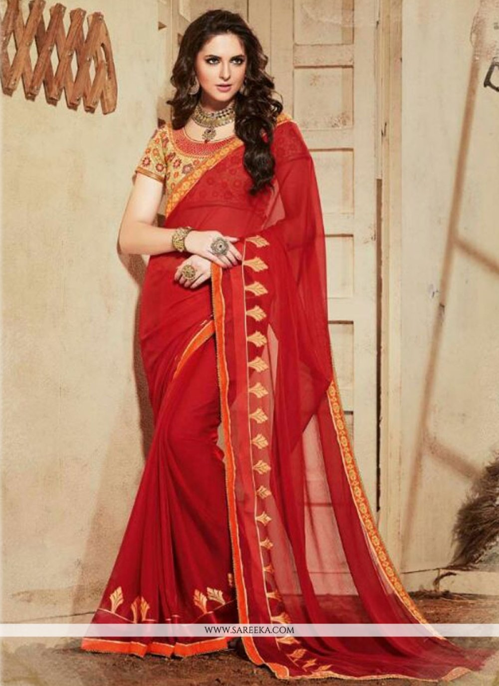 expensive chiffon sarees