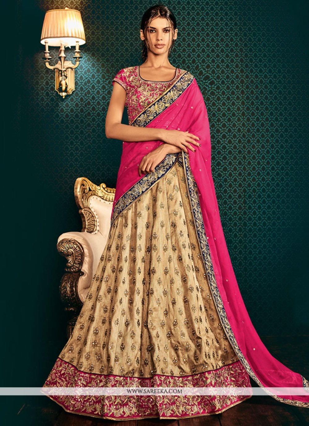 12451 BOUTIQUE STYLE NEW FANCY PARTY WEAR GEORGETTE PRINTED FULLSTITCHED LEHENGA  SAREE WITH BLOUSE AND BELT - Reewaz International | Wholesaler & Exporter  of indian ethnic wear catalogs.