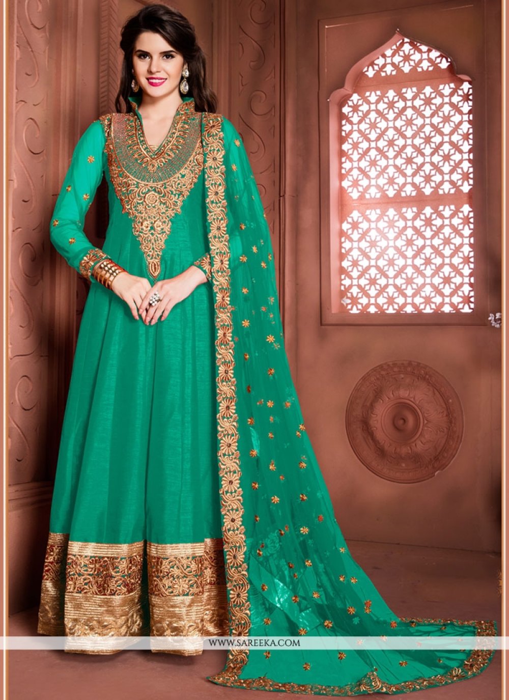 designer floor length suits