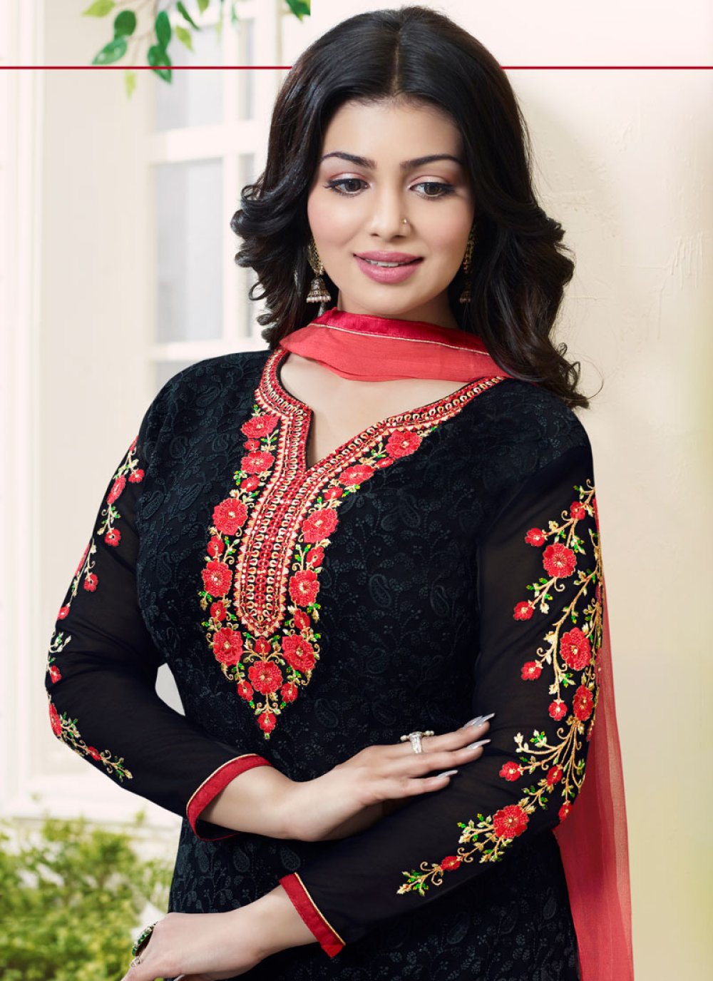 Patch work churidar neck designs sale