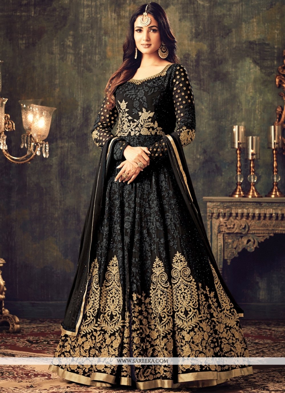 Saree ka anarkali suit sale