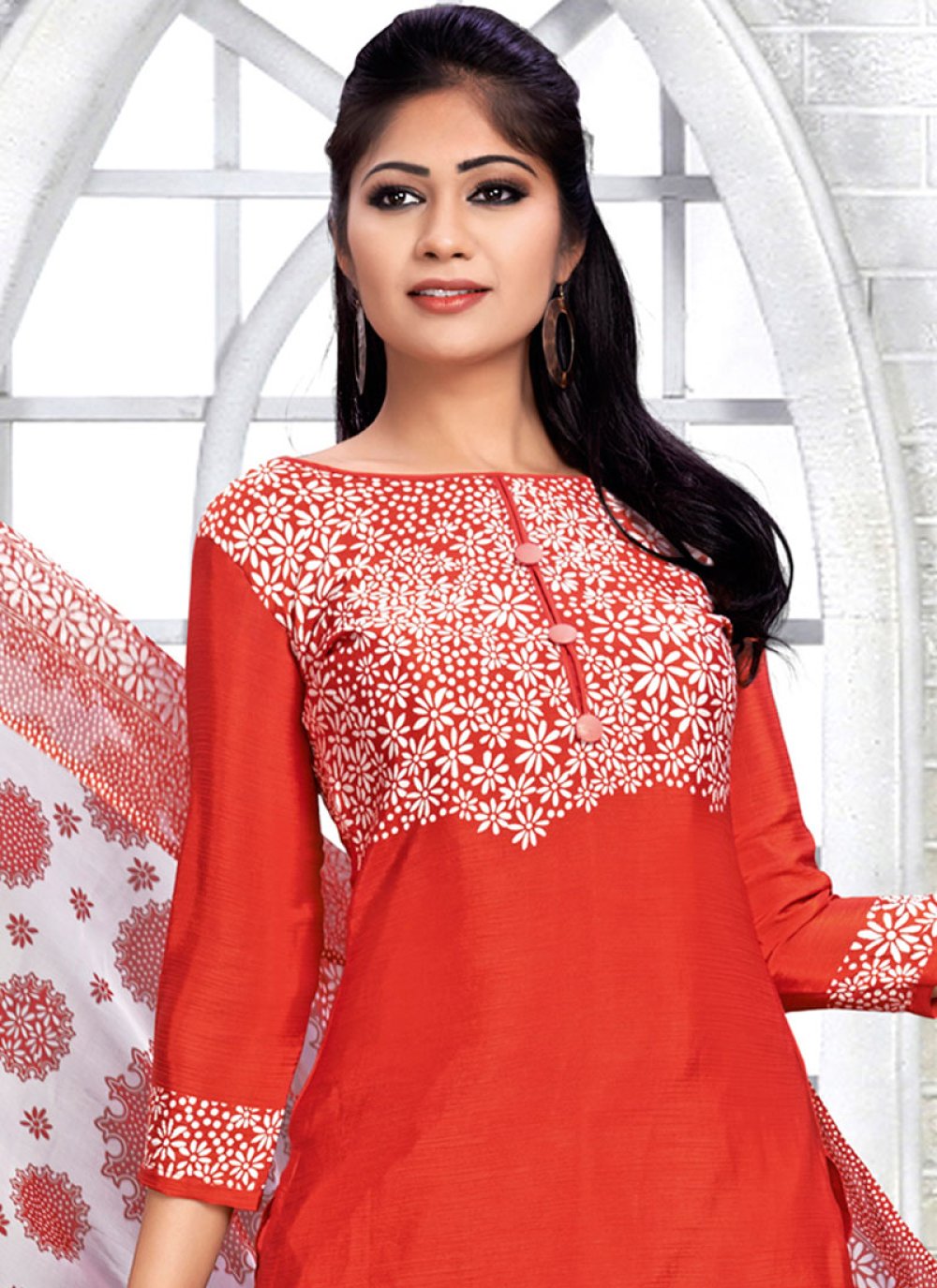 chiffon churidar designs
