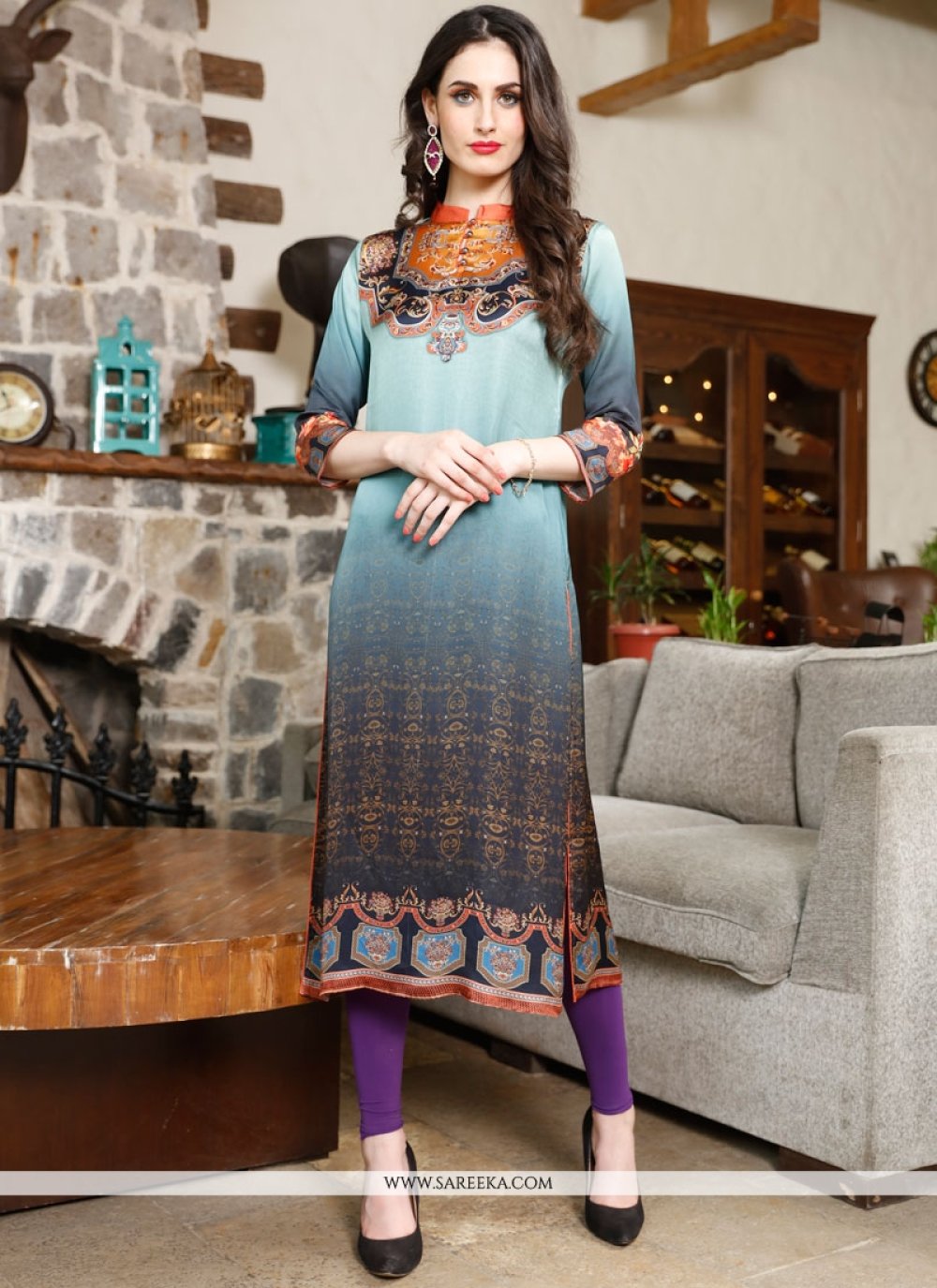 Printed Kurti Latest Party Wear Kurti With Price Cotton Kurti Pant