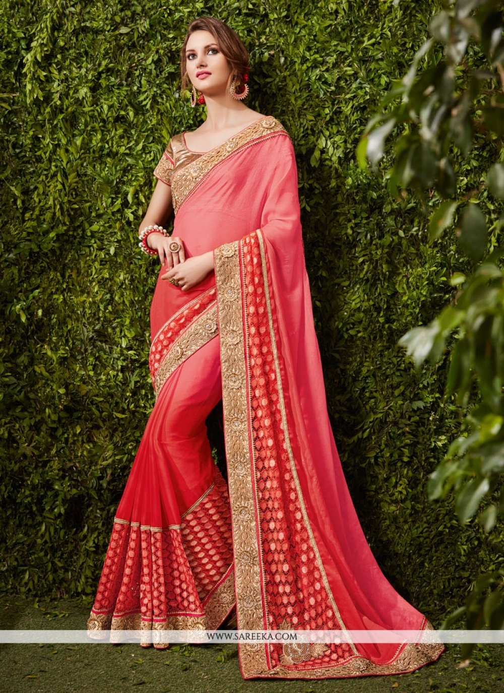 Shop Fancy Fabric Shaded Saree Online 60529