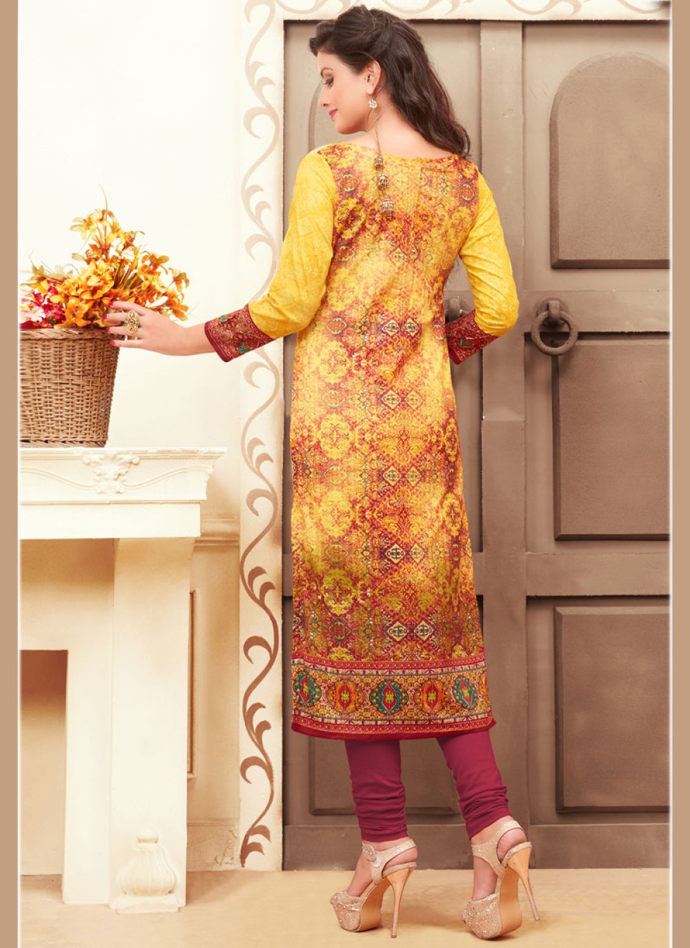 Buy Cotton Churidar Suit