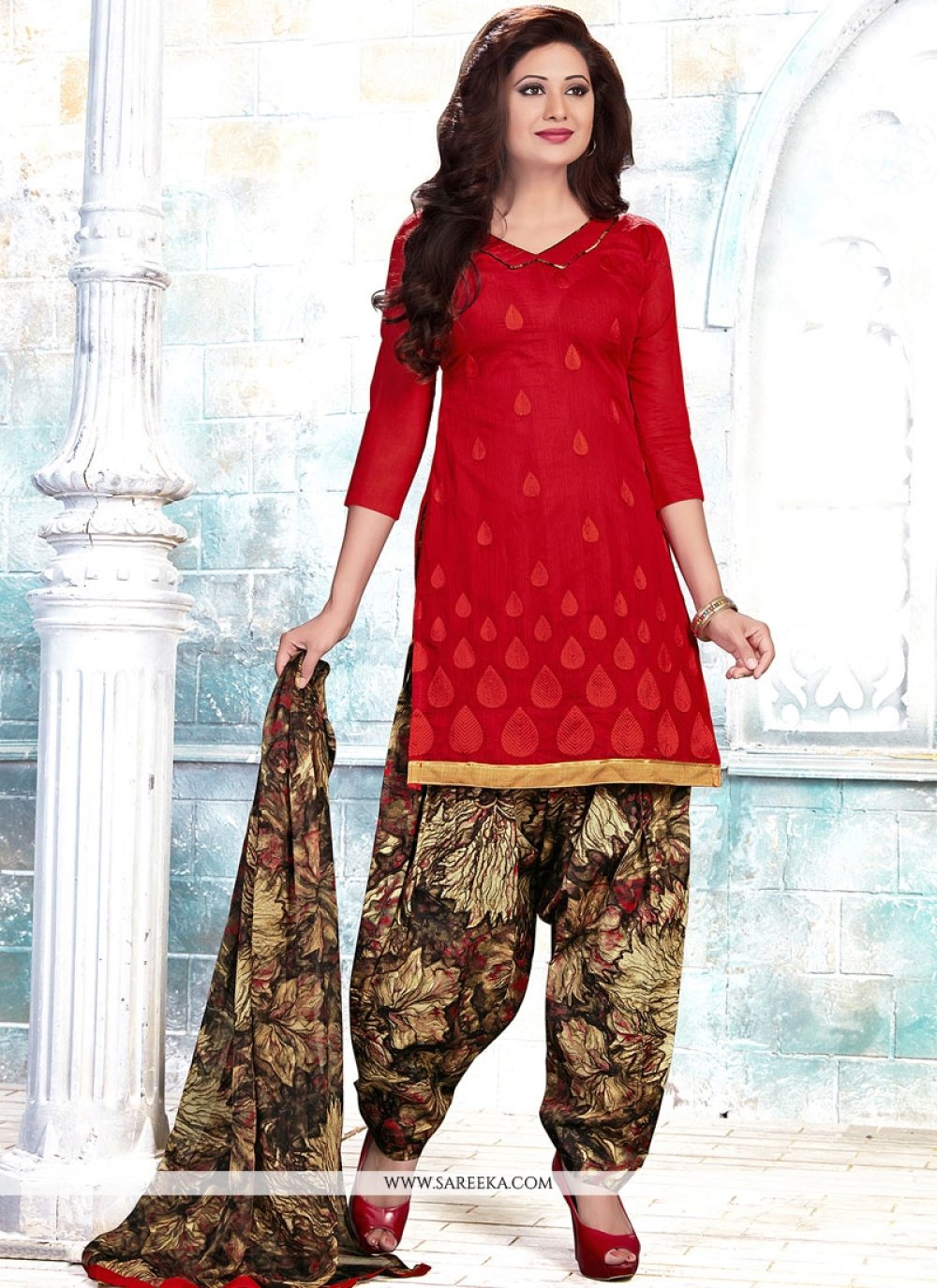 Buy Chanderi Punjabi Suit Online UK