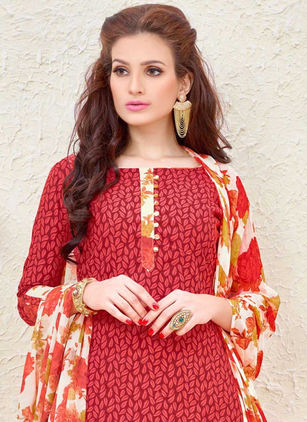 black and maroon punjabi suit