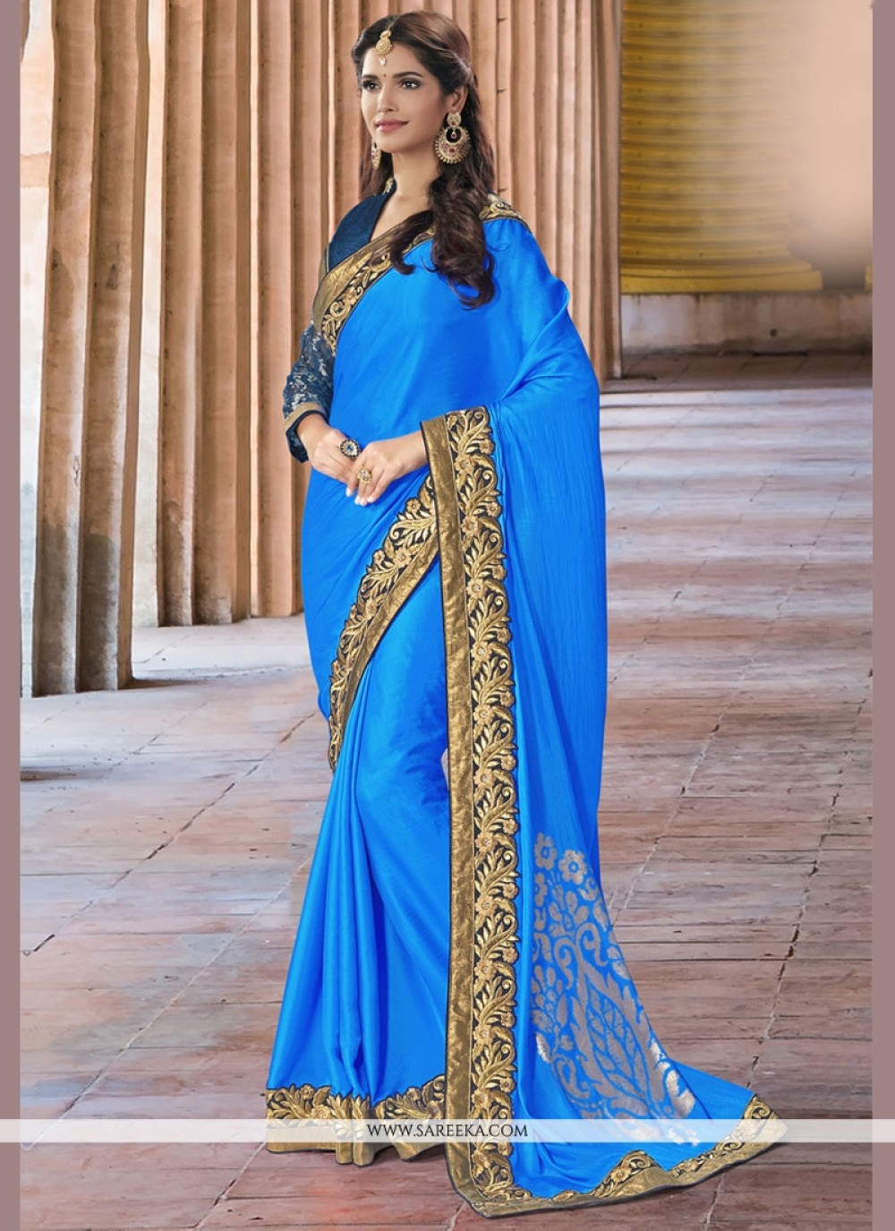 Buy Art Silk Designer Traditional Saree Online 52971