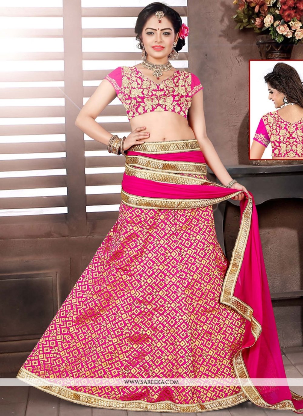 brocade lehenga choli