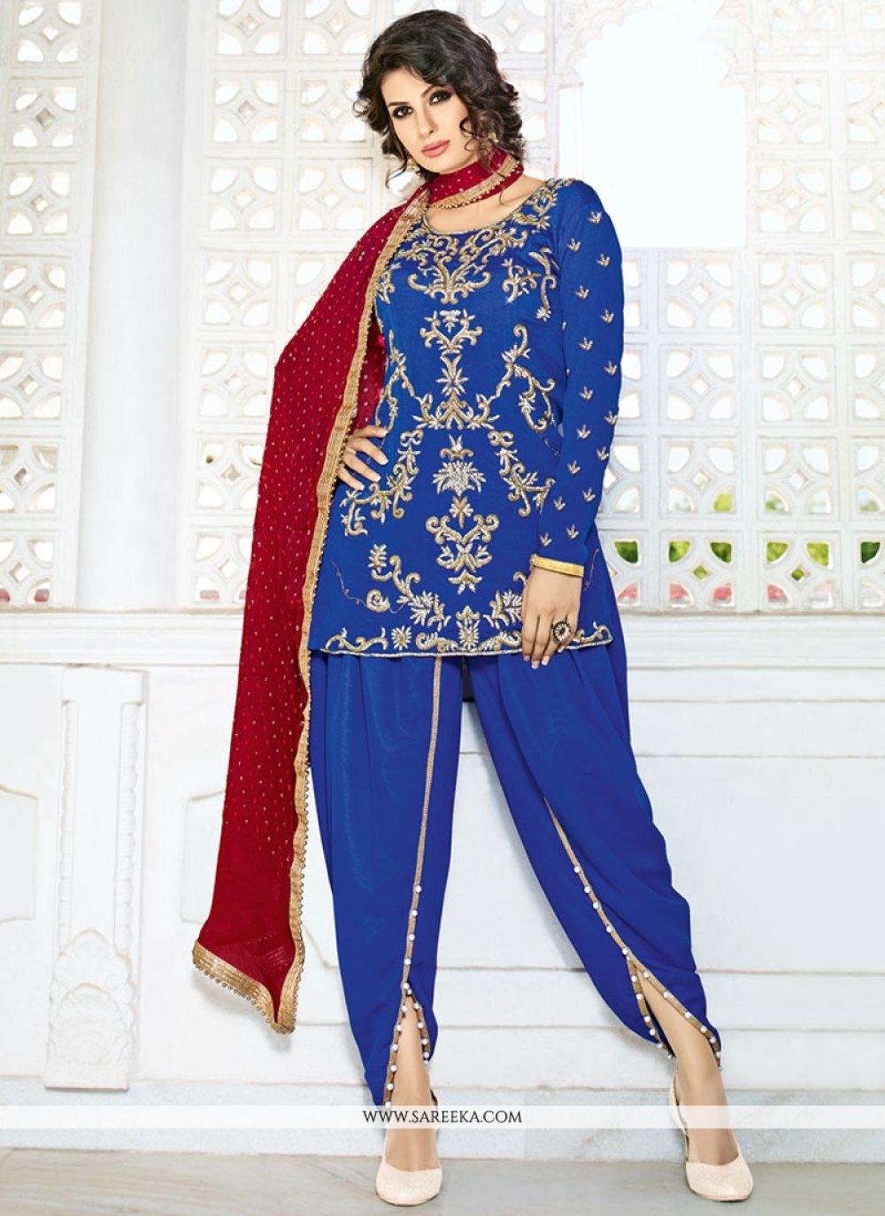 Unstitched Pure Cotton Women Orange Punjabi Suits Dress Material – Stilento