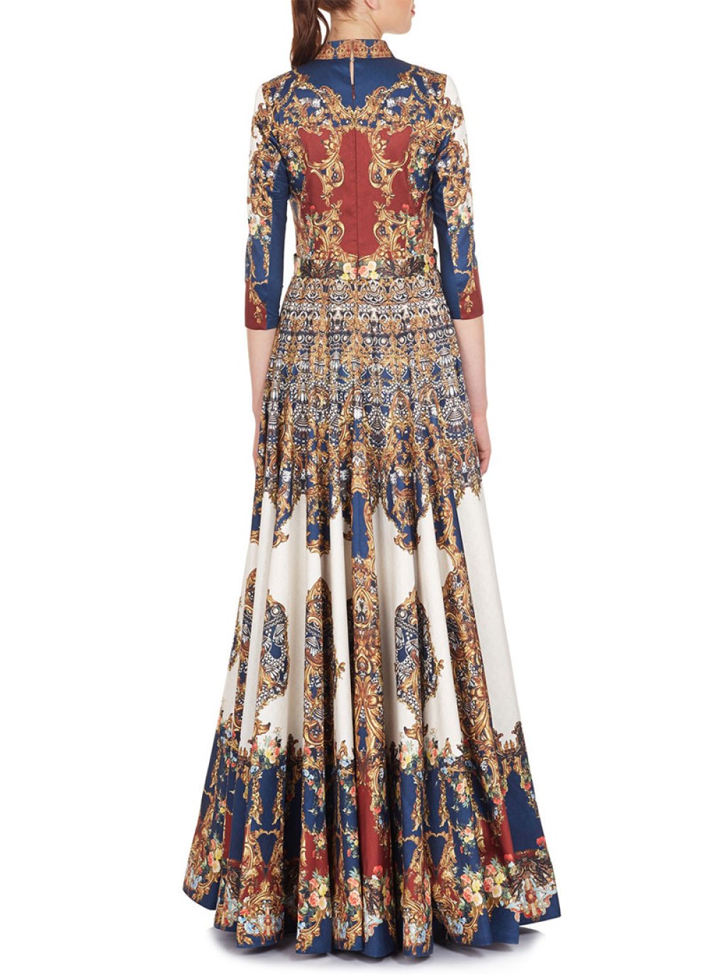 suit design with printed salwar